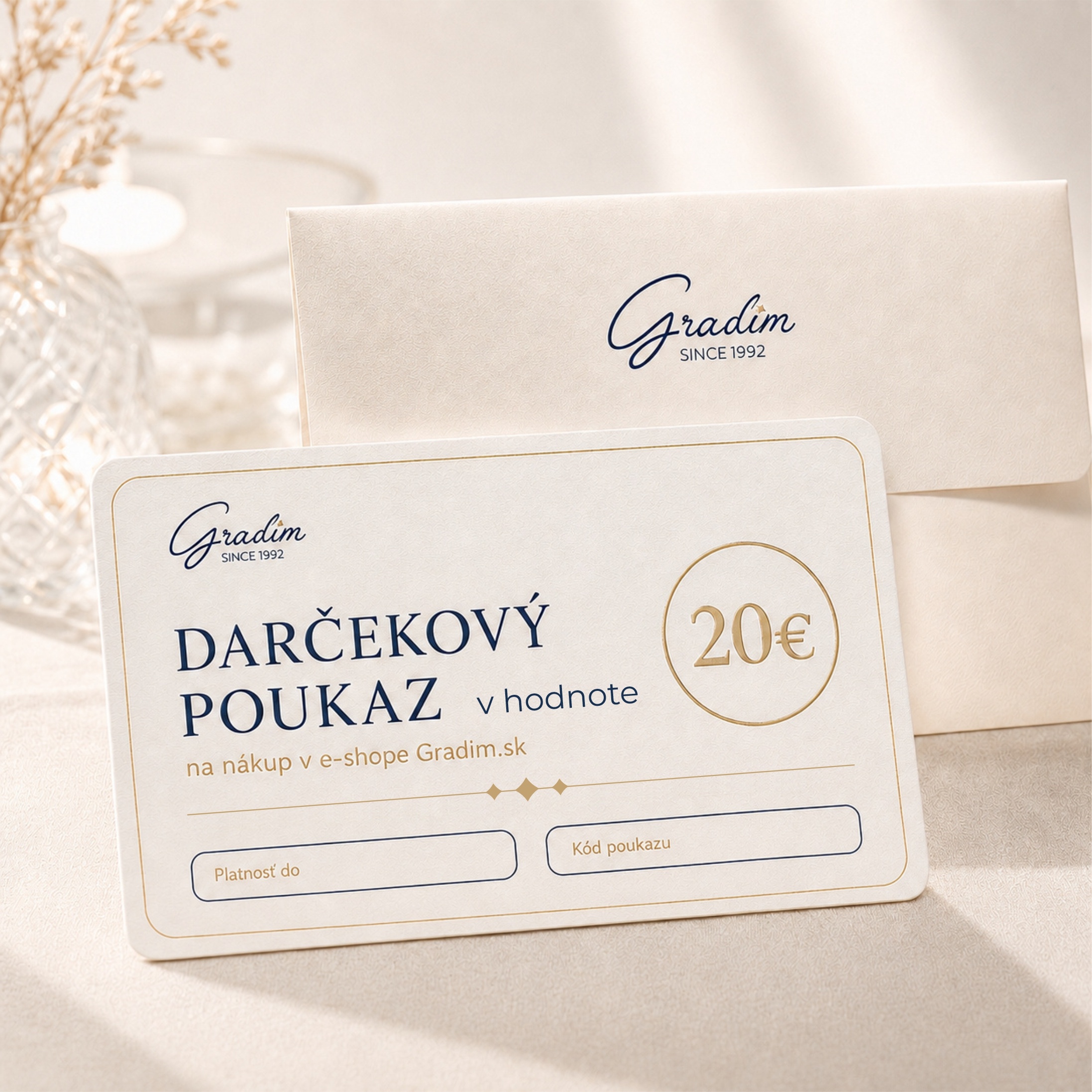 Darčekový poukaz Gradim.sk