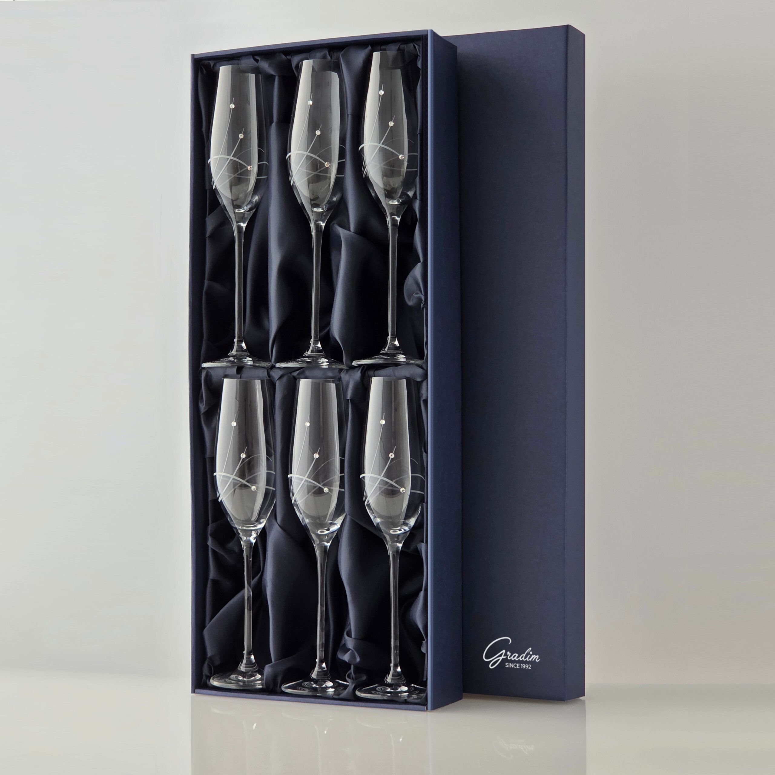 Glamour Gradim crystals, šamp. flauta 210 ml, 6 ks – Obrázok 4