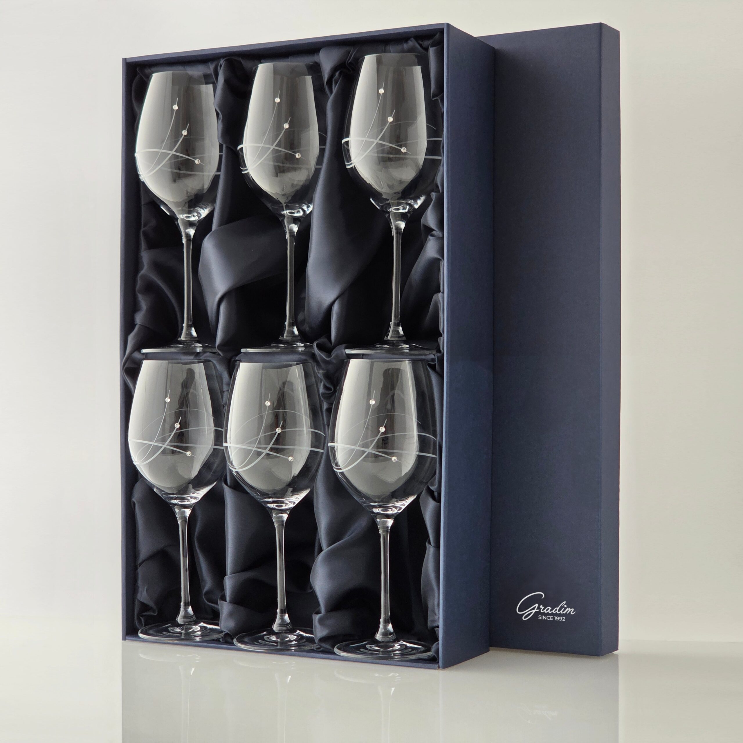 Glamour Gradim crystals, víno 470 ml, 6 ks – Obrázok 3